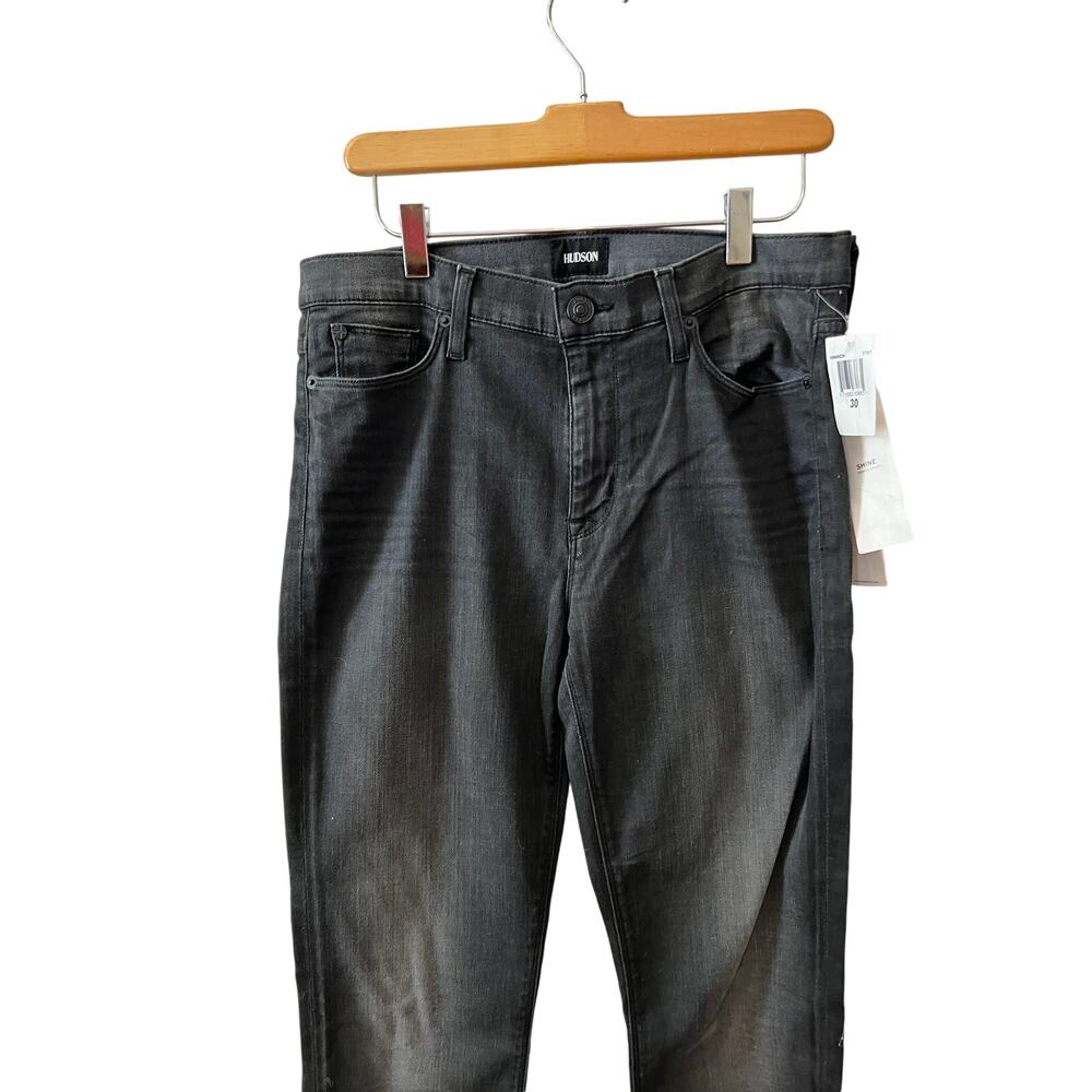 Hudson Shine Skinny Jeans Vintage Black Wash 30